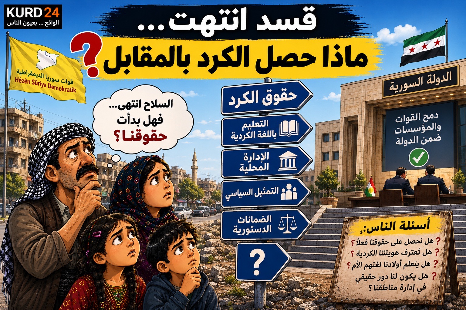 قسد انتهت… ماذا حصل الكرد بالمقابل؟